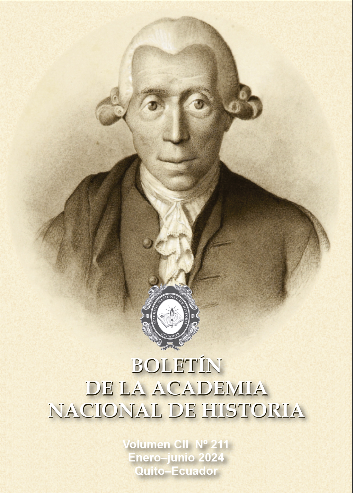 					Ver Vol. 102 Núm. 211 (2024): BOLETÍN DE LA ACADEMIA NACIONAL DE HISTORIA Vol. CII No 211 (Enero-Junio 2024)
				